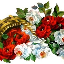 Схема вышивки «Розы»