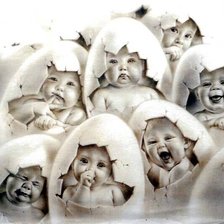 Схема вышивки «детишки»