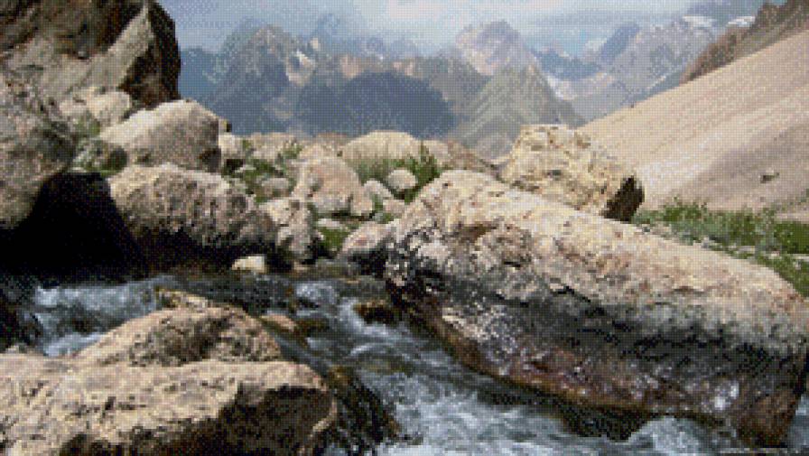 Горная река - природа - предпросмотр