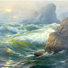 Схема вышивки «шторм»