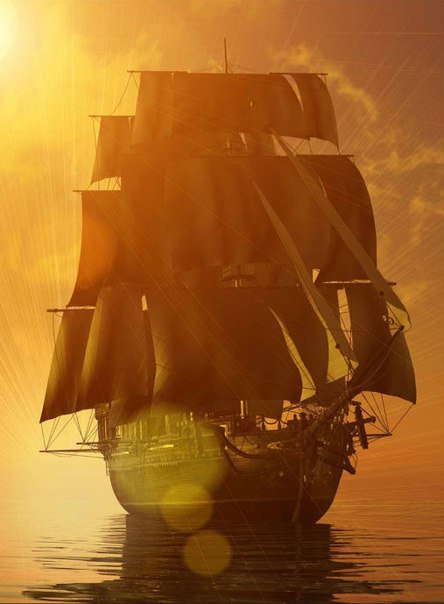 Мое вдохновение - корабль, море - оригинал