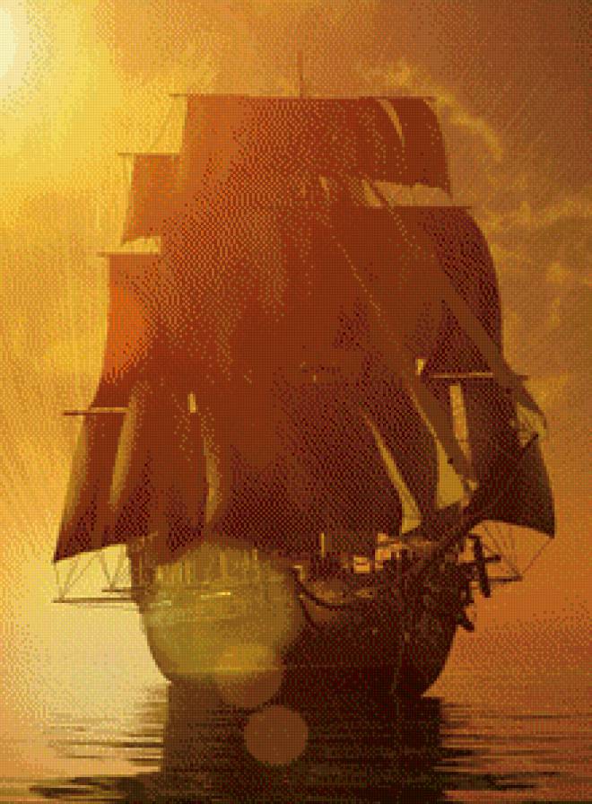 Мое вдохновение - корабль, море - предпросмотр