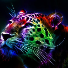 Схема вышивки «Леопард»