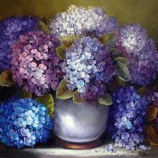 Схема вышивки «сирень»