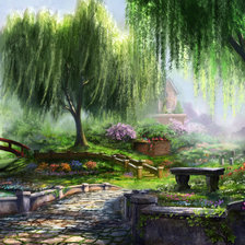 Схема вышивки «пейзаж»