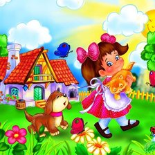 Схема вышивки «девочка»