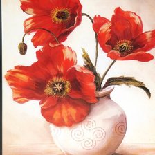 Схема вышивки «Маки»