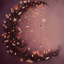 Схема вышивки «Сказочный месяц»