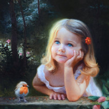 Схема вышивки «девочка»