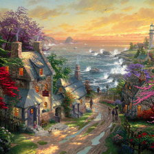 городок на берегу моря