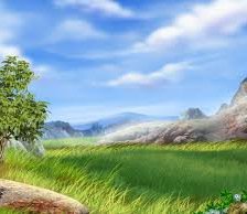 Схема вышивки «Горы»