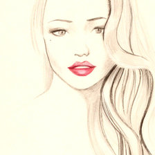 Схема вышивки «женский образ»