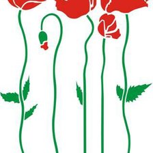 Схема вышивки «маки»