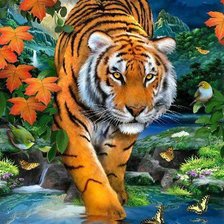 Схема вышивки «Тигр»