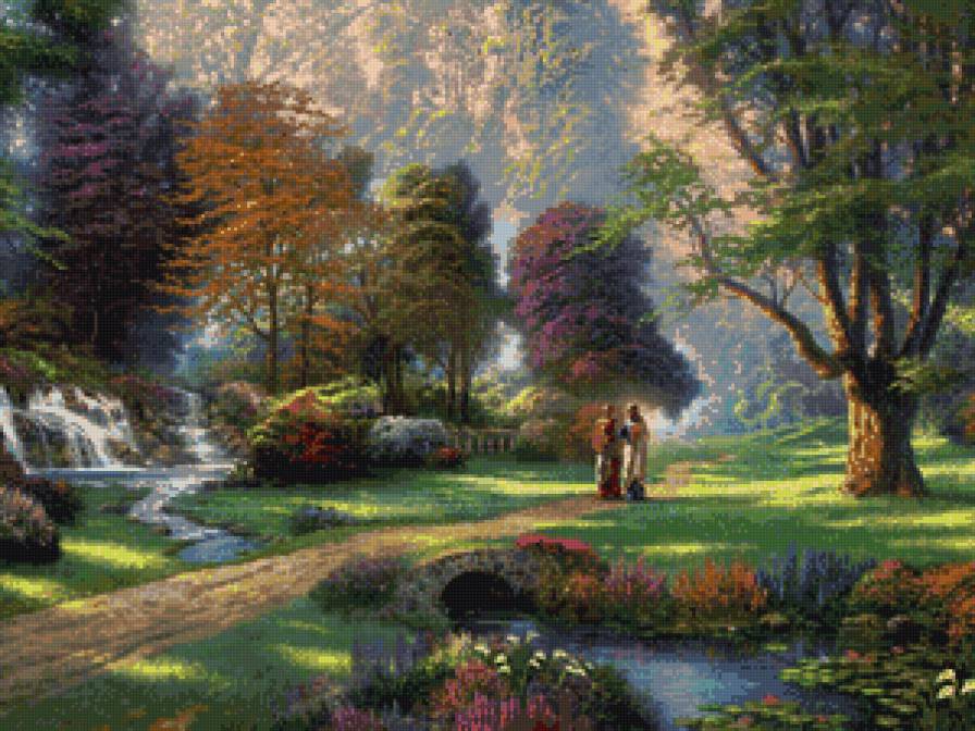 прогулка в парке - парк, природа - предпросмотр