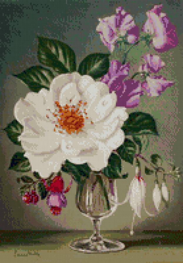 Букет цветов - букет, картина, цветы - предпросмотр