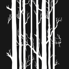 Схема вышивки «Red, black and white»