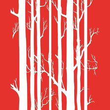 Схема вышивки «Red, black and white 3»