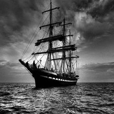 Схема вышивки «корабль»