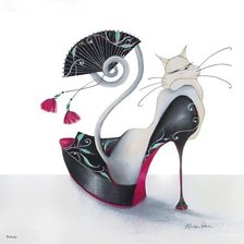 Схема вышивки «кошки Мерилин Робертсон»