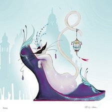 Схема вышивки «кошки Мерилин Робертсон»