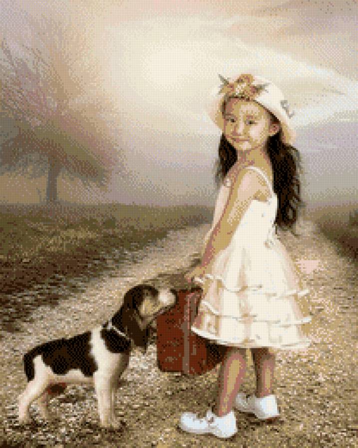 . - haft, dziewczynka, dziecko - предпросмотр