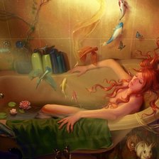 Схема вышивки «русалка»