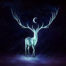 Схема вышивки «олень»