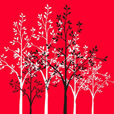 Схема вышивки «Деревья»