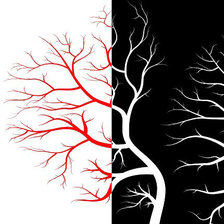 Схема вышивки «Дерево Хай-тек»