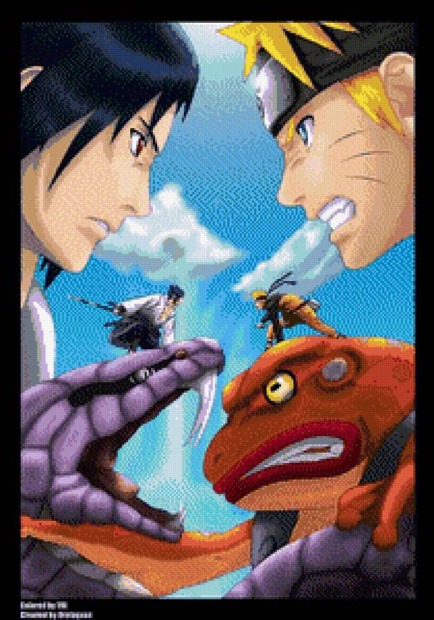 Наруто и Саске - аниме, наруто, саске - предпросмотр