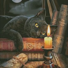 Схема вышивки «котик»