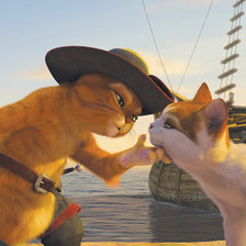 Схема вышивки «кот в сапогах»