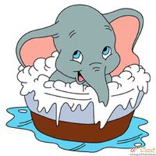 Схема вышивки «Слоненок»