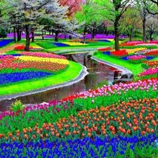 Схема вышивки «Парк в Нидерландах»