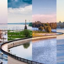 Схема вышивки «Четыре времени года.»