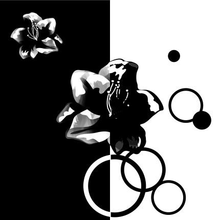 Цветы,2 - триплих - оригинал