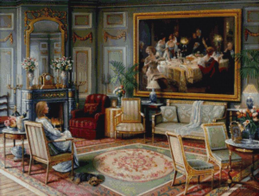 созерцание - обстановка, девушка, уют, дом - предпросмотр