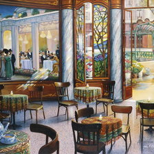 Схема вышивки «уютное кафе»