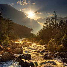 Схема вышивки «Восхождение на Эльбрус»