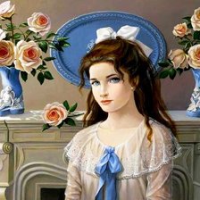 Схема вышивки «девочка»