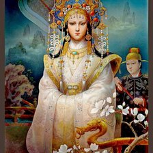 Схема вышивки «китайская принцесса»