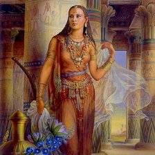 Схема вышивки «египетская принцесса»