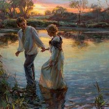 Схема вышивки «До рассвета!»