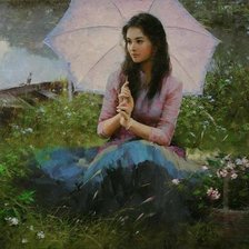 Схема вышивки «На берегу реки»