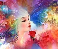 Схема вышивки «Девушка»