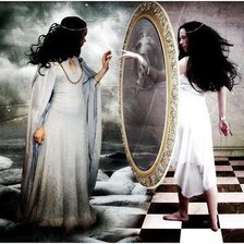 Схема вышивки «дева»