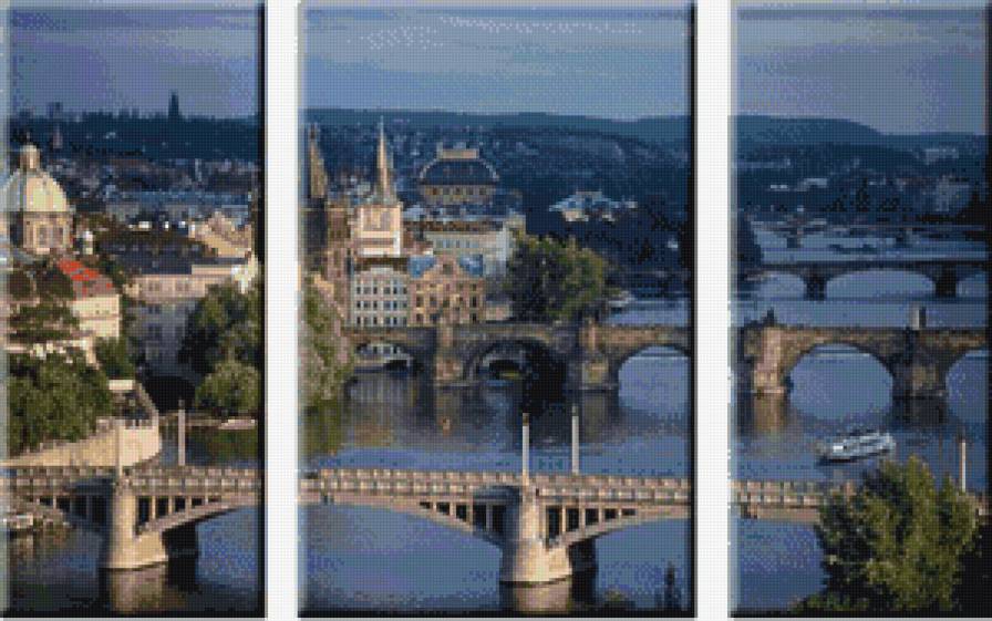 Триптих мост - город - предпросмотр