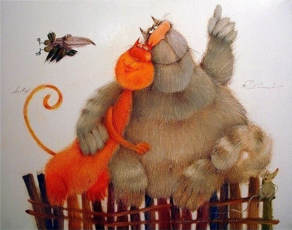 Парочка - пара, смешные коты - оригинал