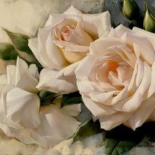 Схема вышивки «Розовые розы»